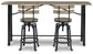 Lesterton Counter Height Dining Table and 2 Barstools Rent Wise Rent To Own Jacksonville, Florida