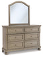 Lettner Twin Sleigh Bed with Mirrored Dresser, Chest and Nightstand Rent Wise Rent To Own Jacksonville, Florida
