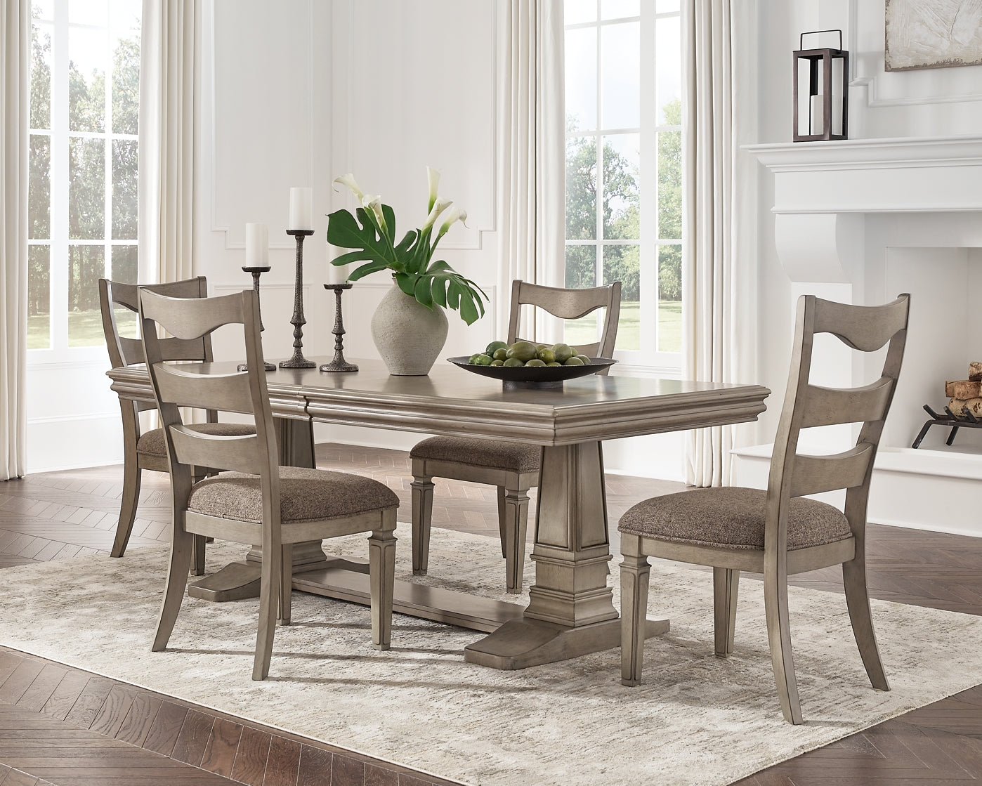 Lexorne Dining Table and 4 Chairs Rent Wise Rent To Own Jacksonville, Florida
