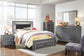 Lodanna Full Panel Bed with 2 Storage Drawers with Mirrored Dresser, Chest and 2 Nightstands Rent Wise Rent To Own Jacksonville, Florida