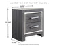 Lodanna Full Panel Bed with 2 Storage Drawers with Mirrored Dresser and 2 Nightstands Rent Wise Rent To Own Jacksonville, Florida