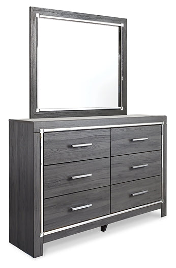 Lodanna Full Panel Bed with Mirrored Dresser, Chest and Nightstand Rent Wise Rent To Own Jacksonville, Florida