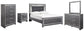 Lodanna Full Panel Bed with Mirrored Dresser, Chest and Nightstand Rent Wise Rent To Own Jacksonville, Florida