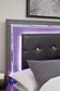 Lodanna Full Upholstered Panel Headboard with Mirrored Dresser and Chest Rent Wise Rent To Own Jacksonville, Florida