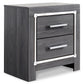 Lodanna King/California King Upholstered Panel Headboard with Mirrored Dresser and 2 Nightstands Rent Wise Rent To Own Jacksonville, Florida