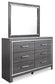 Lodanna King Panel Bed with 2 Storage Drawers with Mirrored Dresser Rent Wise Rent To Own Jacksonville, Florida