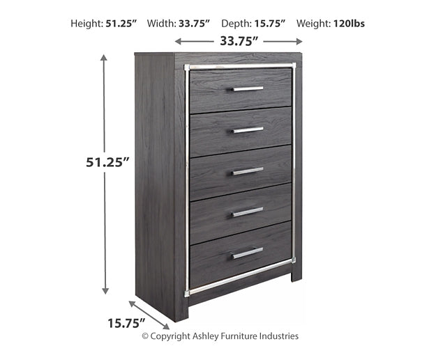 Lodanna King Panel Bed with 2 Storage Drawers with Mirrored Dresser and Chest Rent Wise Rent To Own Jacksonville, Florida