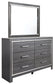 Lodanna Queen Panel Bed with 2 Storage Drawers with Mirrored Dresser Rent Wise Rent To Own Jacksonville, Florida