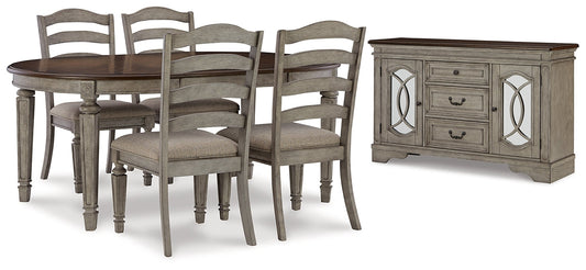 Lodenbay Dining Table and 4 Chairs with Storage Rent Wise Rent To Own Jacksonville, Florida