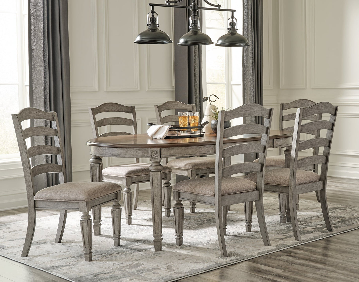 Lodenbay Dining Table and 6 Chairs Rent Wise Rent To Own Jacksonville, Florida