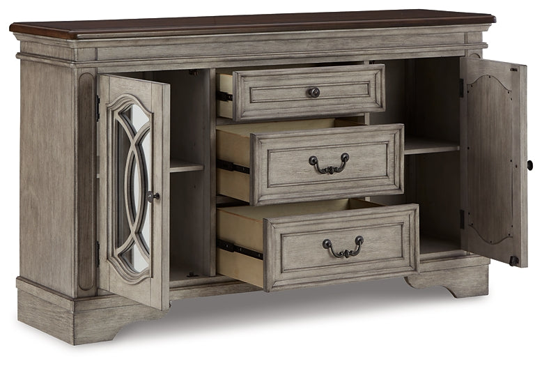 Lodenbay Dining Table and 6 Chairs with Storage Rent Wise Rent To Own Jacksonville, Florida