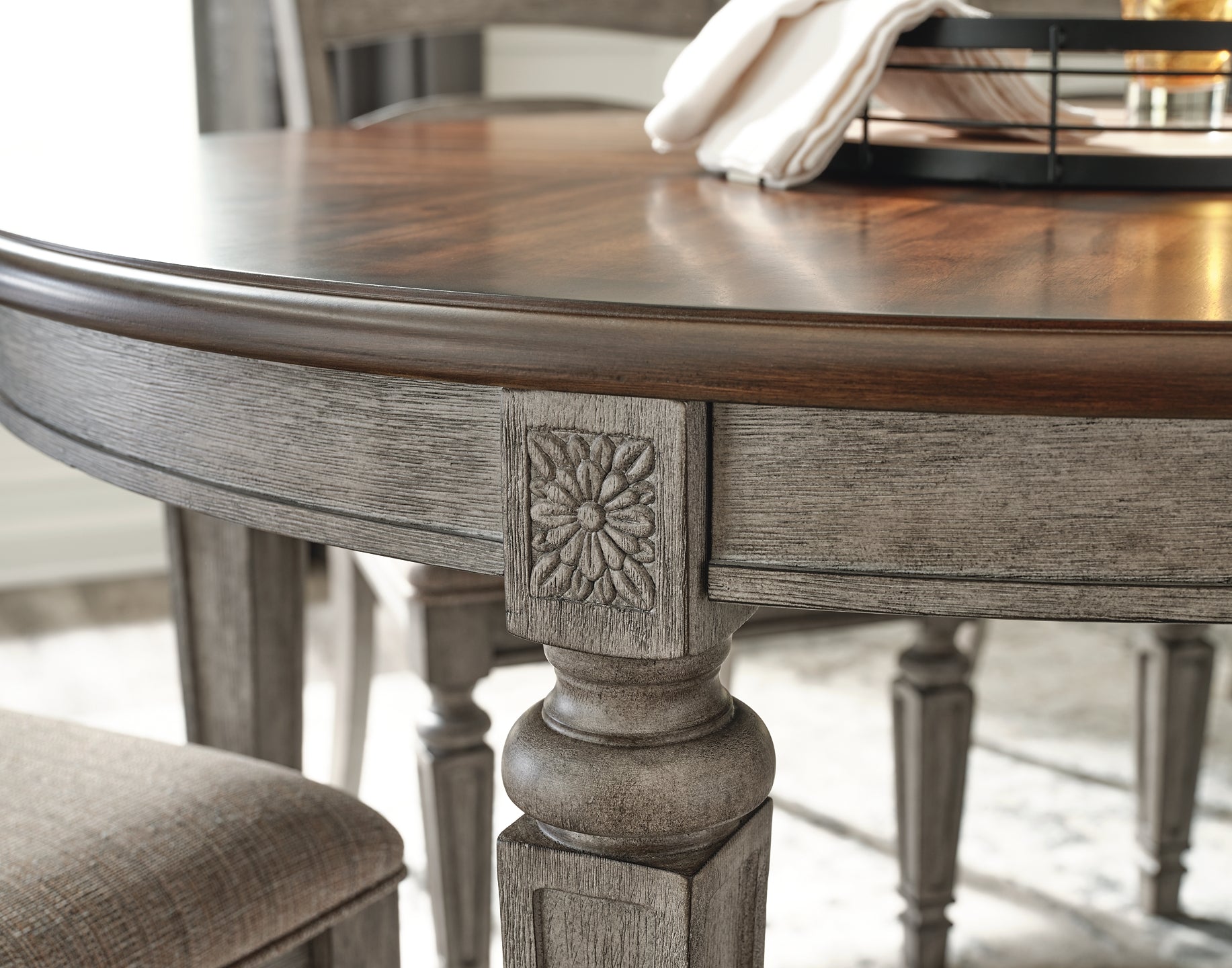 Lodenbay Dining Table and 6 Chairs with Storage Rent Wise Rent To Own Jacksonville, Florida
