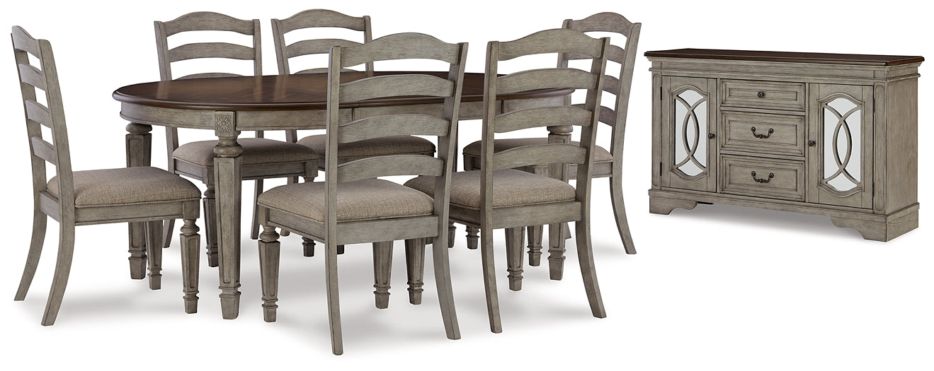 Lodenbay Dining Table and 6 Chairs with Storage Rent Wise Rent To Own Jacksonville, Florida