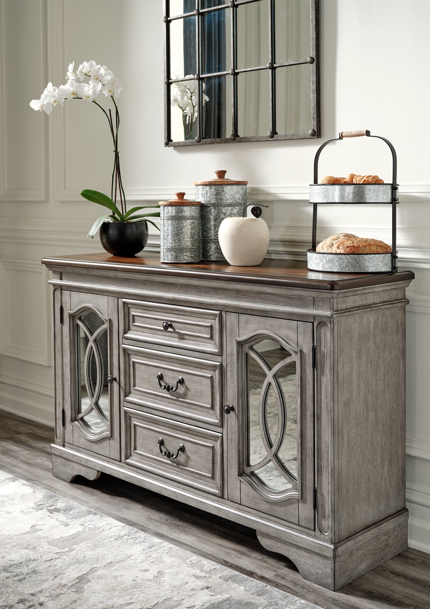 Lodenbay Dining Table and 6 Chairs with Storage Rent Wise Rent To Own Jacksonville, Florida