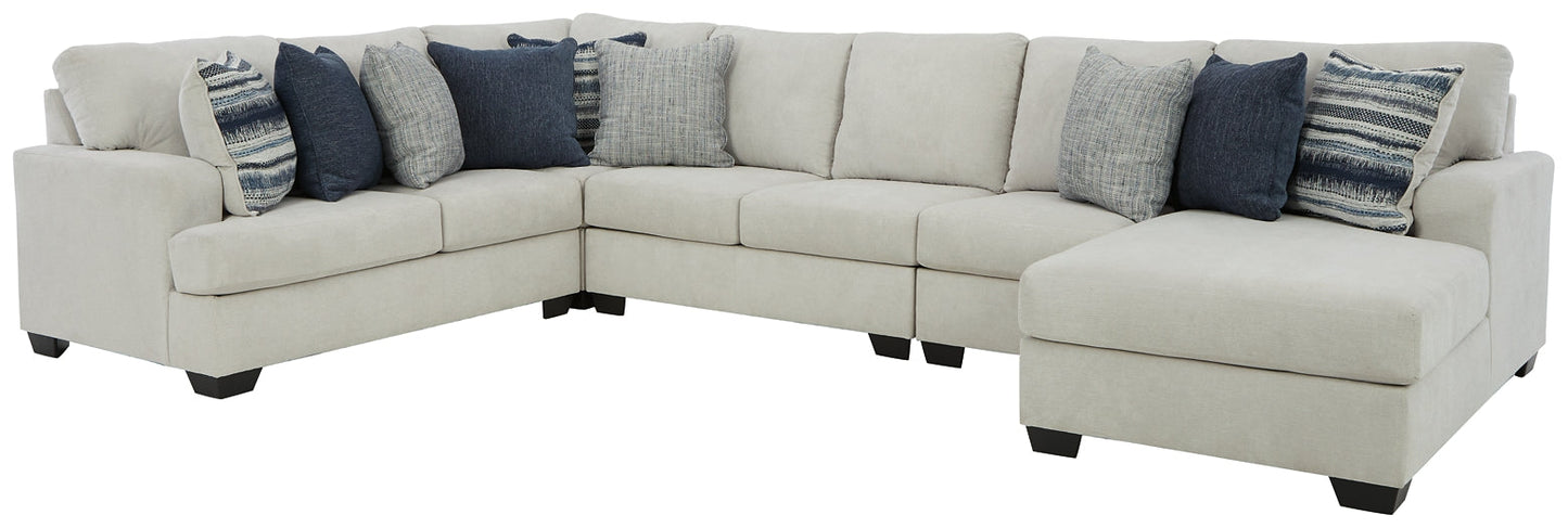 Lowder 5-Piece Sectional with Chaise Rent Wise Rent To Own Jacksonville, Florida