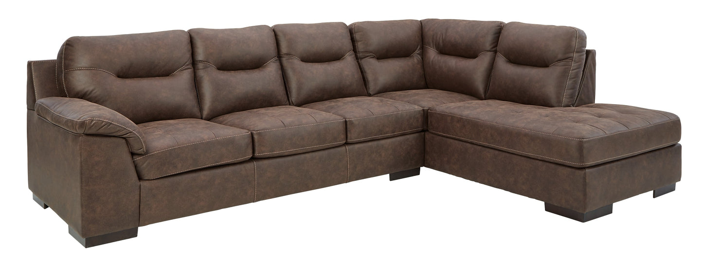 Maderla 2-Piece Sectional with Ottoman Rent Wise Rent To Own Jacksonville, Florida