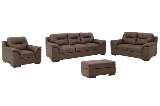 Maderla Sofa, Loveseat, Chair and Ottoman Rent Wise Rent To Own Jacksonville, Florida