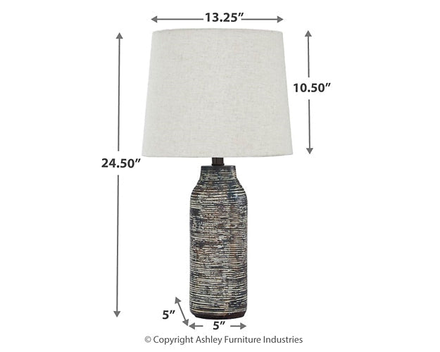 Mahima Paper Table Lamp (2/CN) Rent Wise Rent To Own Jacksonville, Florida