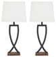 Makara Metal Table Lamp (2/CN) Rent Wise Rent To Own Jacksonville, Florida