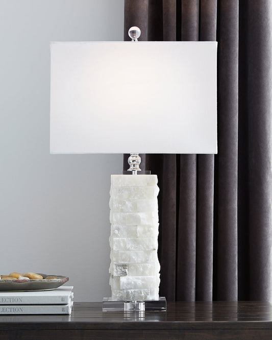 Malise Alabaster Table Lamp (1/CN) Rent Wise Rent To Own Jacksonville, Florida