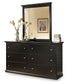Maribel Twin Panel Headboard with Mirrored Dresser, Chest and Nightstand Rent Wise Rent To Own Jacksonville, Florida