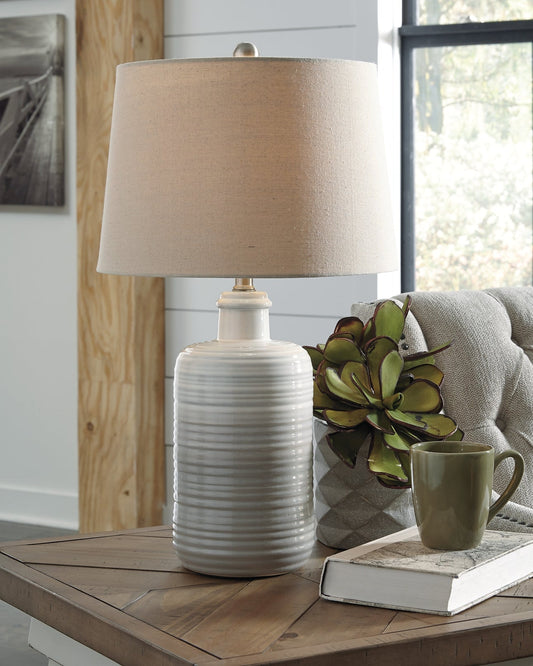 Marnina Ceramic Table Lamp (2/CN) Rent Wise Rent To Own Jacksonville, Florida
