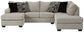Megginson 2-Piece Sectional with Chaise Rent Wise Rent To Own Jacksonville, Florida