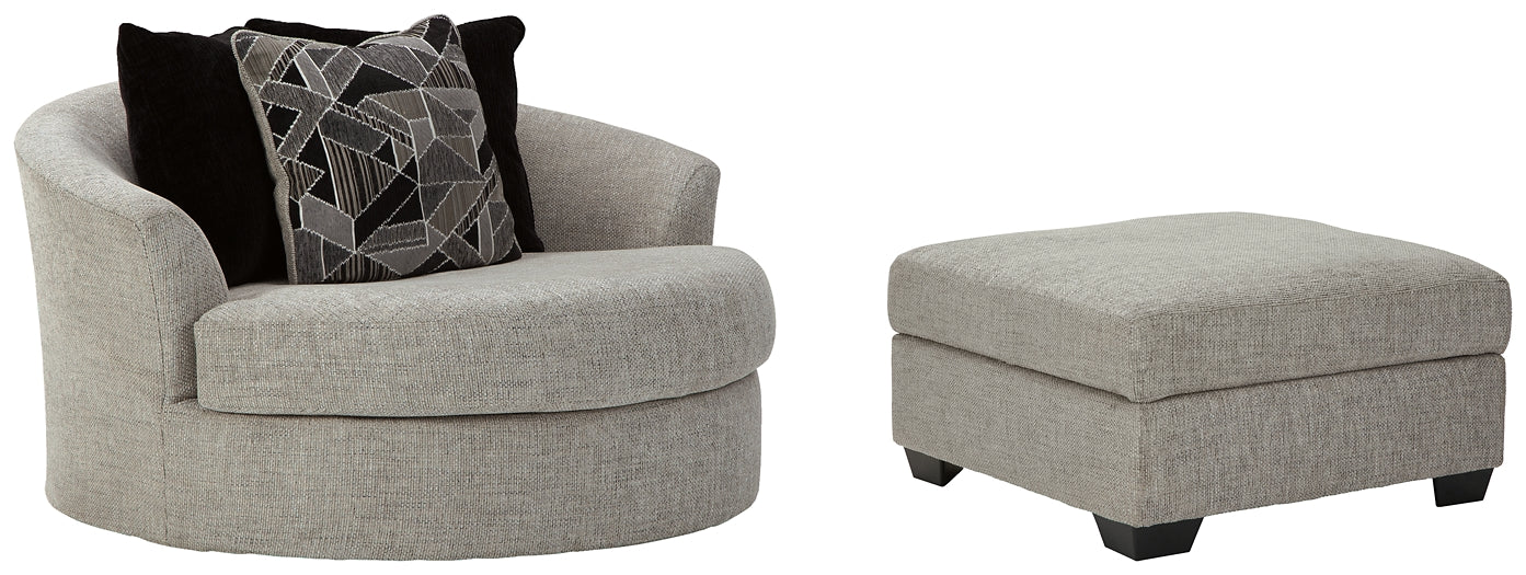 Megginson Chair and Ottoman Rent Wise Rent To Own Jacksonville, Florida