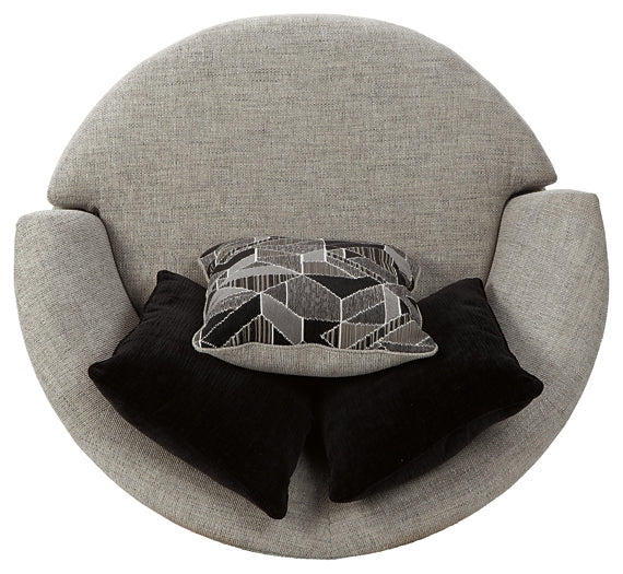 Megginson Oversized Round Swivel Chair Rent Wise Rent To Own Jacksonville, Florida