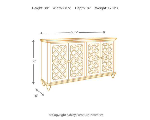 Mirimyn Accent Cabinet Rent Wise Rent To Own Jacksonville, Florida