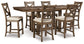 Moriville Counter Height Dining Table and 6 Barstools Rent Wise Rent To Own Jacksonville, Florida