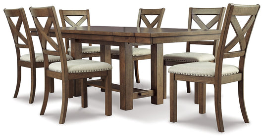 Moriville Dining Table and 6 Chairs Rent Wise Rent To Own Jacksonville, Florida
