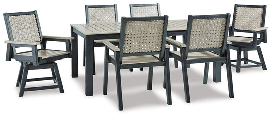 Mount Valley Outdoor Dining Table and 6 Chairs Rent Wise Rent To Own Jacksonville, Florida