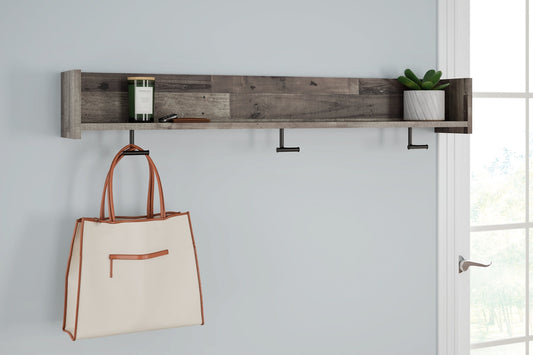 Neilsville Wall Mounted Coat Rack w/Shelf Rent Wise Rent To Own Jacksonville, Florida