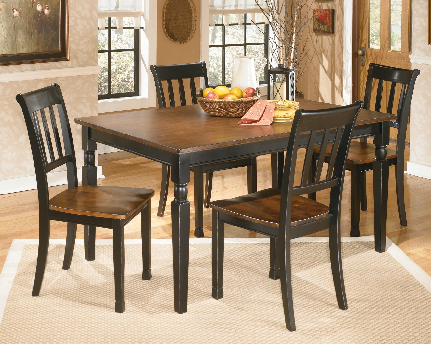 Owingsville Dining Table and 4 Chairs Rent Wise Rent To Own Jacksonville, Florida