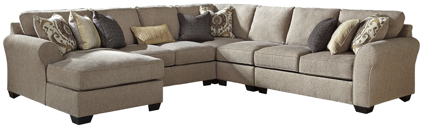 Pantomine 5-Piece Sectional with Chaise Rent Wise Rent To Own Jacksonville, Florida