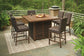 Paradise Trail Outdoor Bar Table and 6 Barstools Rent Wise Rent To Own Jacksonville, Florida