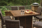 Paradise Trail Outdoor Bar Table and 8 Barstools Rent Wise Rent To Own Jacksonville, Florida