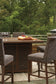 Paradise Trail Outdoor Bar Table and 8 Barstools Rent Wise Rent To Own Jacksonville, Florida