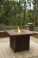 Paradise Trail Square Bar Table w/Fire Pit Rent Wise Rent To Own Jacksonville, Florida