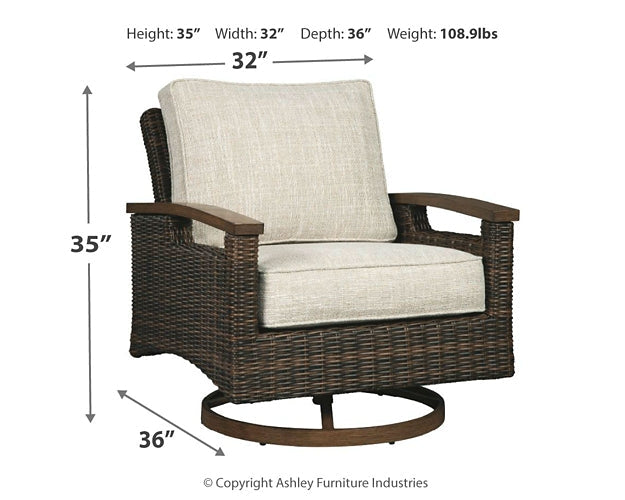 Paradise Trail Swivel Lounge Chair (2/CN) Rent Wise Rent To Own Jacksonville, Florida