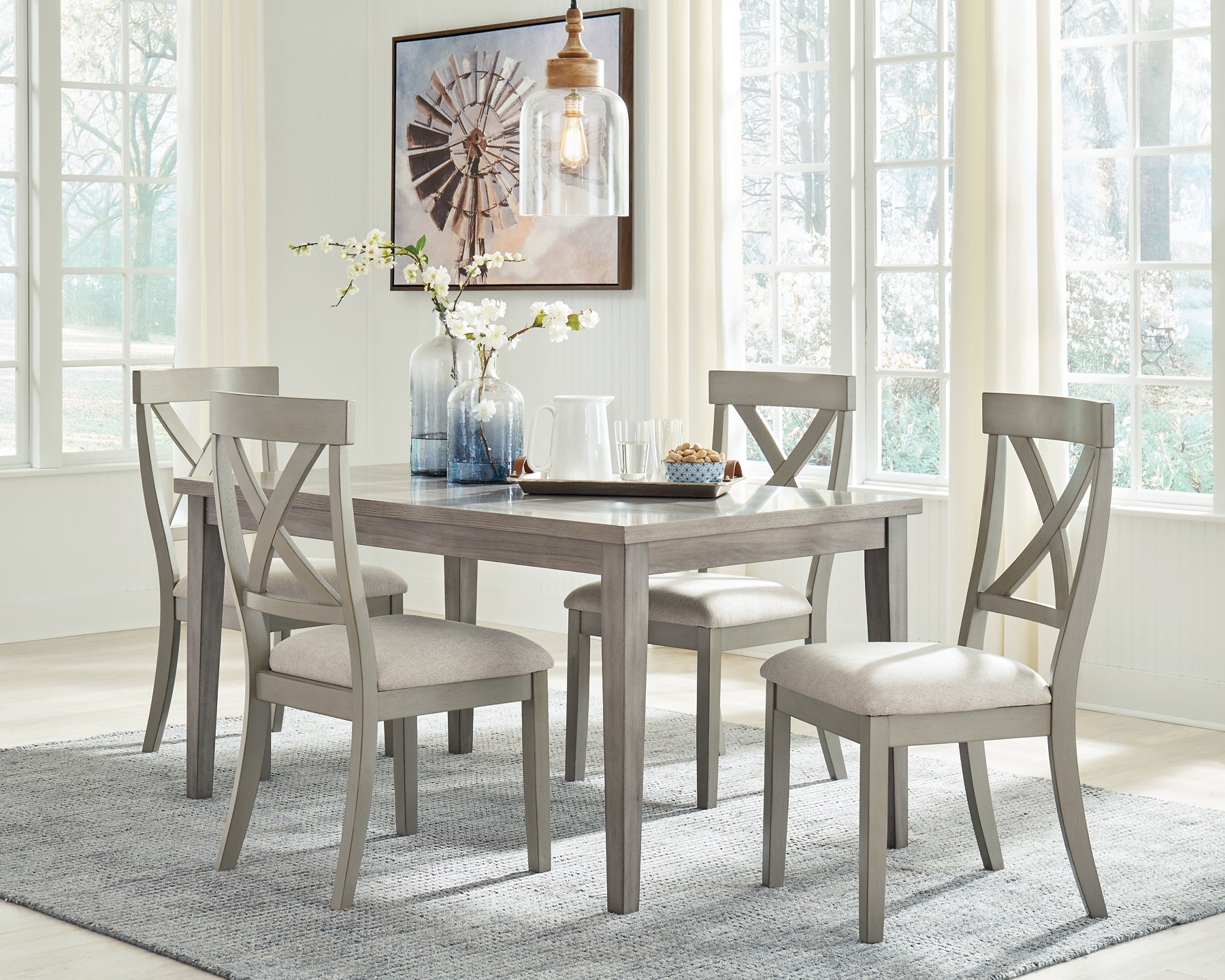 Parellen Dining Table and 4 Chairs Rent Wise Rent To Own Jacksonville, Florida