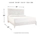 Paxberry King Panel Bed with Mirrored Dresser Rent Wise Rent To Own Jacksonville, Florida