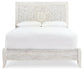 Paxberry Queen Panel Bed with Mirrored Dresser, Chest and 2 Nightstands Rent Wise Rent To Own Jacksonville, Florida