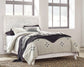 Paxberry Queen Panel Bed with Mirrored Dresser, Chest and 2 Nightstands Rent Wise Rent To Own Jacksonville, Florida