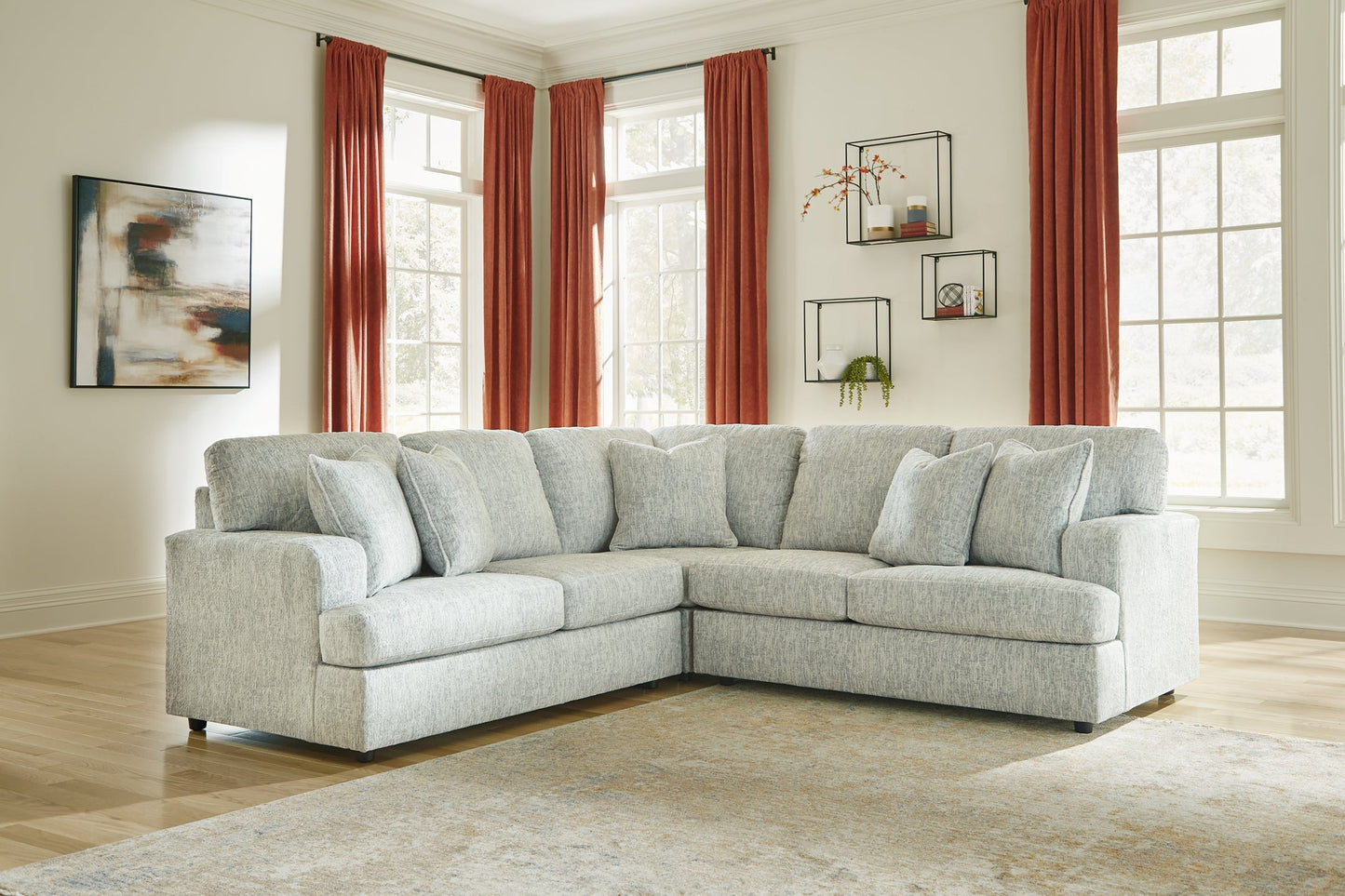 Playwrite 3-Piece Sectional Rent Wise Rent To Own Jacksonville, Florida