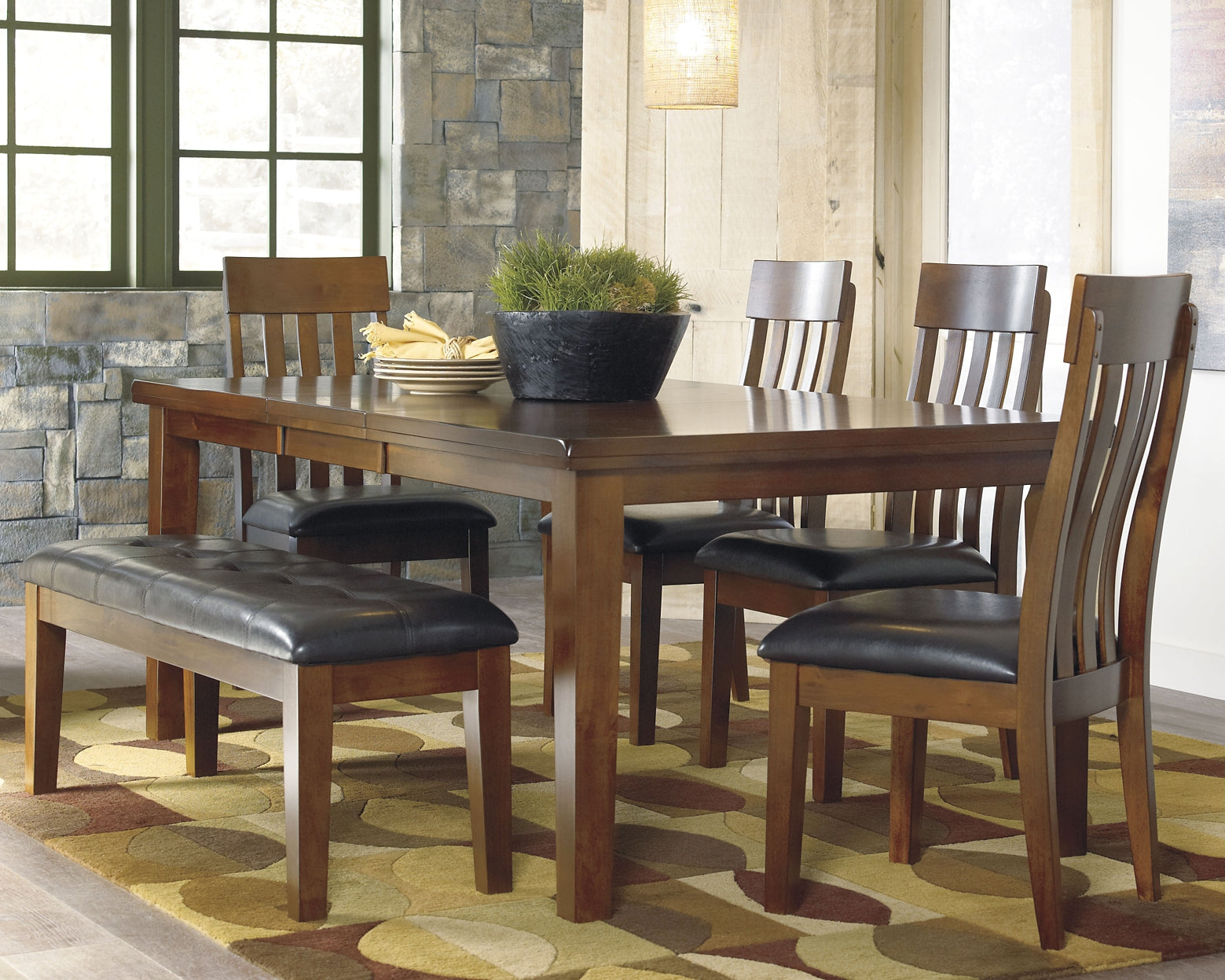 Ralene Dining Table and 8 Chairs with Storage Rent Wise Rent To Own Jacksonville, Florida