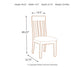 Ralene Dining UPH Side Chair (2/CN) Rent Wise Rent To Own Jacksonville, Florida