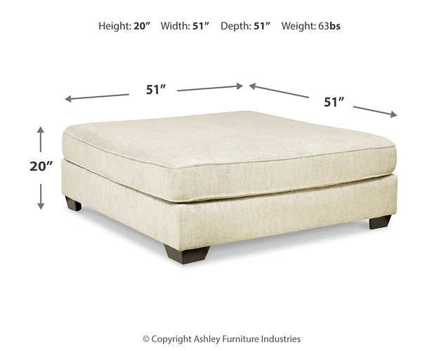 Rawcliffe Oversized Accent Ottoman Rent Wise Rent To Own Jacksonville, Florida