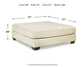 Rawcliffe Oversized Accent Ottoman Rent Wise Rent To Own Jacksonville, Florida
